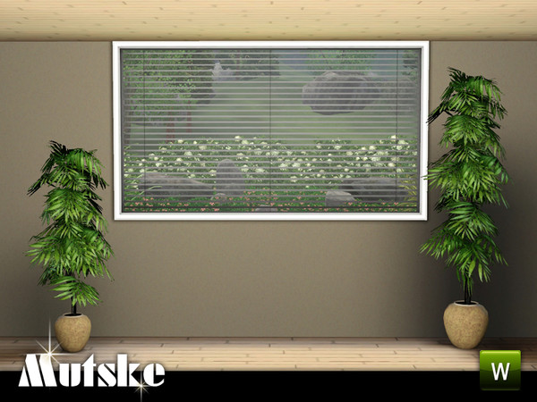 Sims 3 — Perfect Fit window Counter 3x1 by Mutske — Modern window with blinds. The window has several options for the