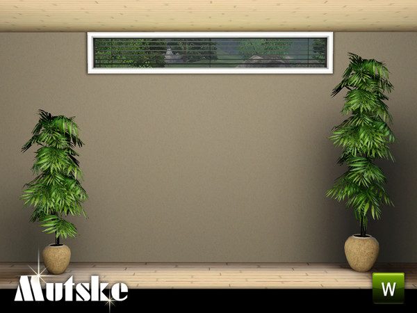 Sims 3 — Perfect Fit window Privat 3x1 by Mutske — Modern window with blinds. The window has several options for the