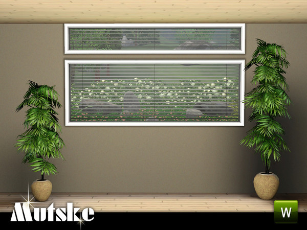 Sims 3 — Perfect Fit window Counter 3x1 by Mutske — Modern window with blinds. The window has several options for the