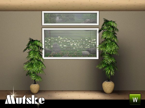 Sims 3 — Perfect Fit window Counter 2x1 by Mutske — Modern window with blinds. The window has several options for the