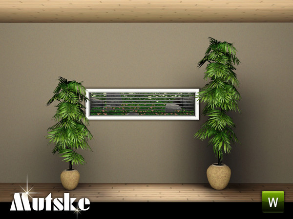 Sims 3 — Perfect Fit window Cabinet 2x1 by Mutske — Modern window with blinds. The window has several options for the