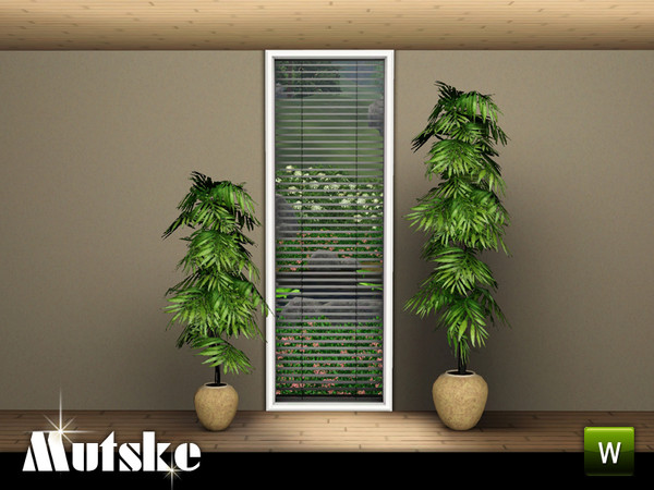 Sims 3 — Perfect Fit window Tall 1x1 by Mutske — Modern window with blinds. The window has several options for the height