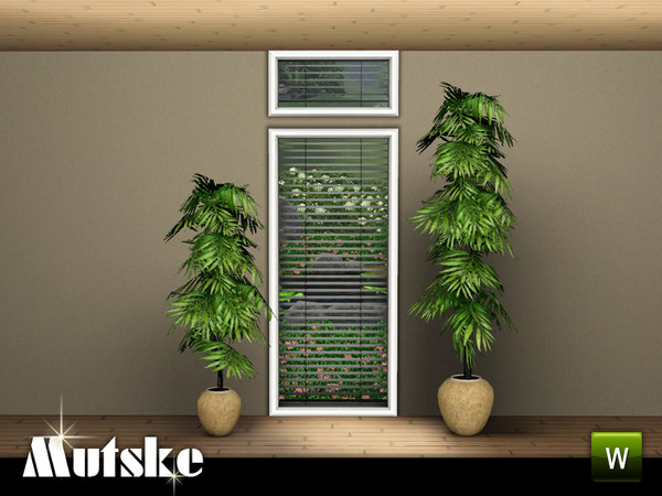 Sims 3 — Perfect Fit window Tall 1x1 by Mutske — Modern window with blinds. The window has several options for the height