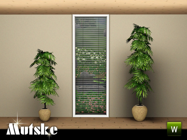 Sims 3 — Perfect Fit window Tall Single 2x1 by Mutske — Modern window with blinds. The window has several options for the