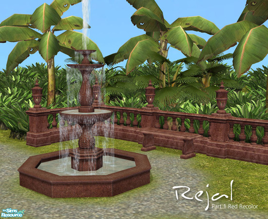 Sims 2 — Rejal Part 1 - Red by Murano — The Rejal buildset in red.
