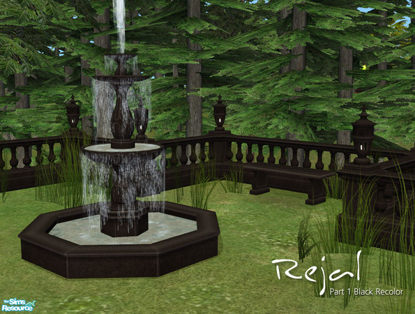 Sims 2 — Rejal Part 1 - Black by Murano — The Rejal buildset in black.