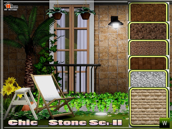 Sims 3 — Chic_Stone _Set II by autaki — Chic_Stone _Set II