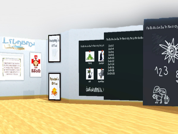 Sims 3 — School Posters v1 by oldmember_tomahauk2 — Set of posters and school slates.