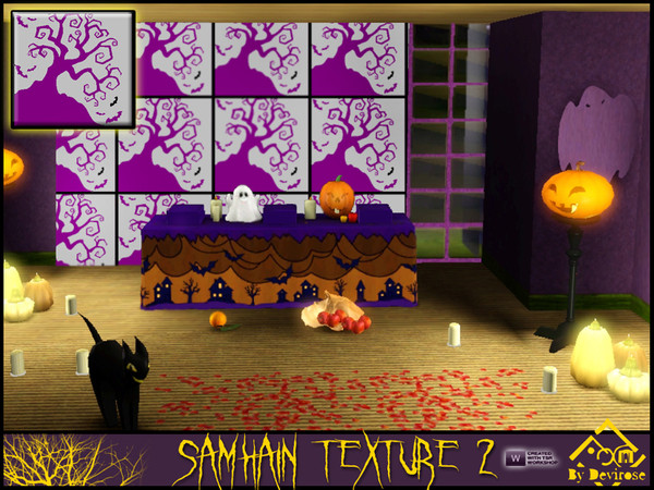 Sims 3 — Samhain Texture 2 by Devirose — Halloween tree!Have a fun!Created with Tsr Workshop.No need Expansion packs,base