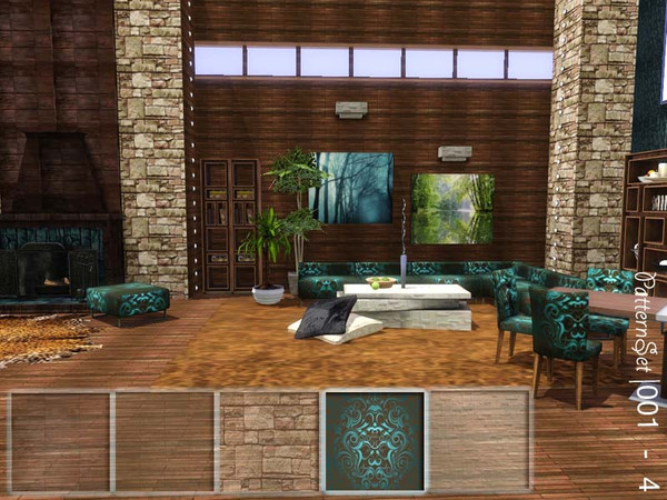Sims 3 — PatternSet|1 - 4 by vidia — Find pattern in the category Fabrics. vidiaTSR