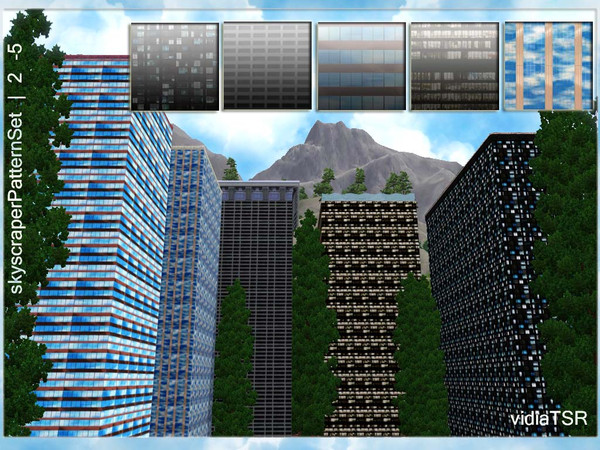 Sims 3 — skyscraperPatternSet | 2 -5 by vidia — Find pattern in the category Themed :) I hope you like.