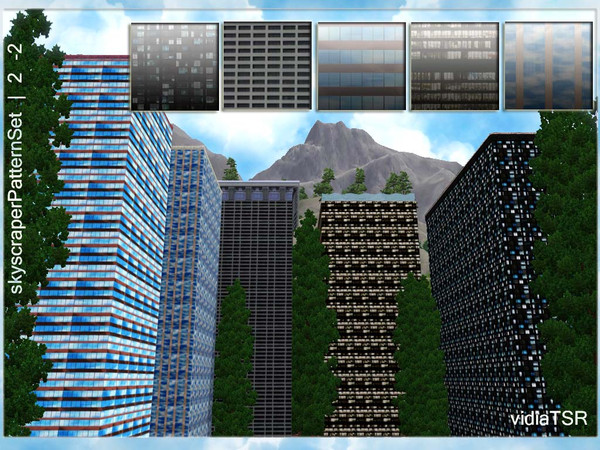 Sims 3 — skyscraperPatternSet | 2 -2 by vidia — Find pattern in the category Themed :) I hope you like.