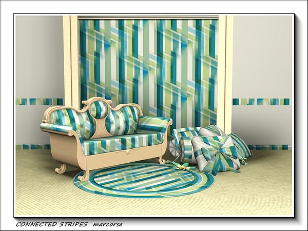 Sims 3 — Connected Stripes pattern by marcorse — I guess the only way to describe this pattern is to say it relates well