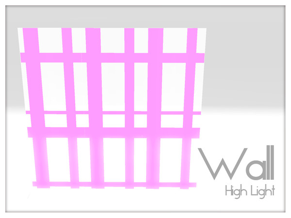 Sims 3 — Wall High Light by Kiolometro — Glowing furniture for your club. Not just to lose it in the dark. It is fence.