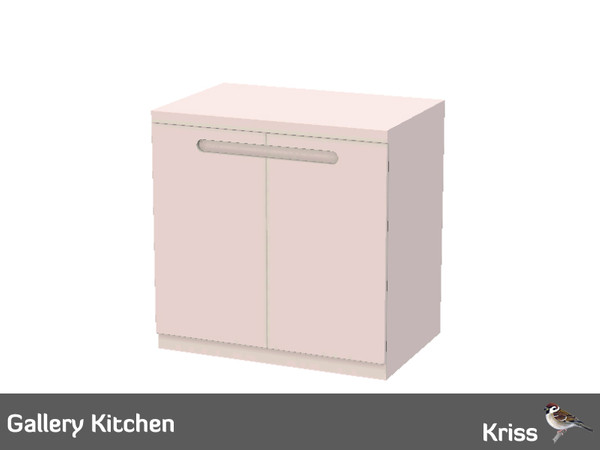Sims 3 — Gallery Kitchen Counter 2 Doors by Kriss — Part of the Kitchen Gallery Set. Contemporary and sleek kitchen