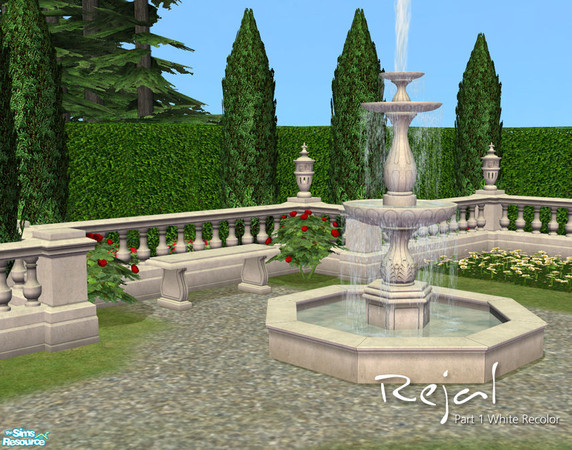 Sims 2 — Rejal Part 1 - White by Murano — The Rejal buildset in white.
