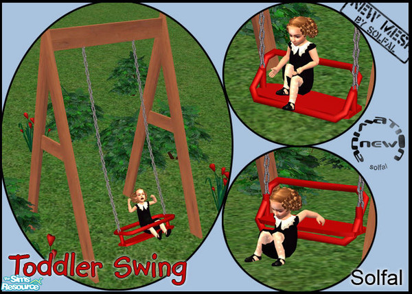 Sims 2 — Toddler Swing - New Mesh by solfal — 