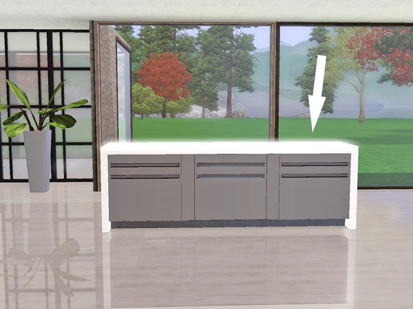 Sims 3 — Ung999_Counter 01_Right by ung999 — Ung999_Counter 01_Right @ TSR - with corner counter
