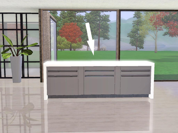 Sims 3 — Ung999_Counter 02 by ung999 — Ung999_Counter 02 @ TSR - with corner counter