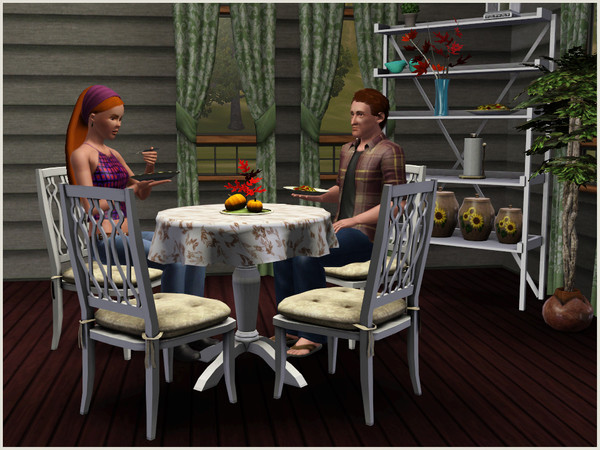 Sims 3 — Avington Dining Room by sim_man123 — A traditionally contemporary dining room featuring study wooden