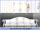 Sims 3 — Djem_Floribunda_Rose_Stripe by djehmli — A floriforous stripe pattern of roses and morning glory - 4
