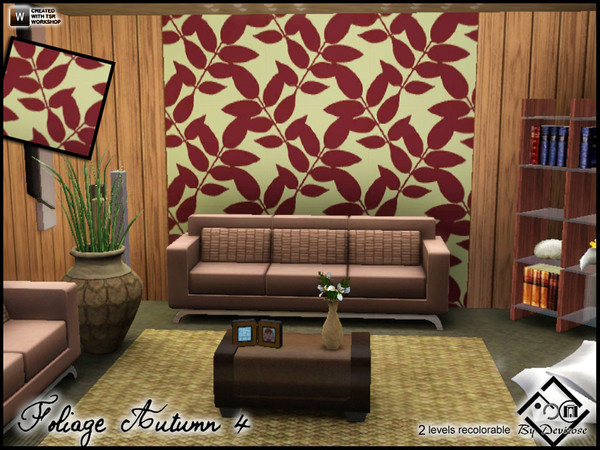 Sims 3 — Foliage Autumn 4 by Devirose — Lovely leaves^^-created using Tsr Workshop.'-No need Expansion packs,base game