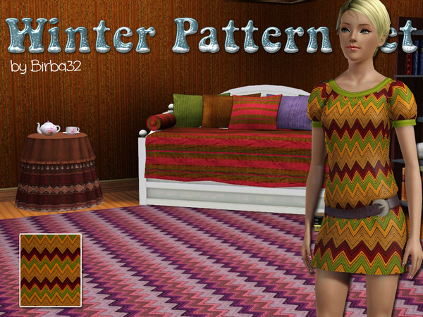Sims 3 — knitted wool by Birba32 — knitted wool, perfect for wool sweaters or warm leggings.