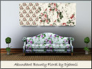 Sims 3 — Djem_Abundant_Bounty_Floral by djehmli — A vintage rose bouquet pattern - four color-able pallets