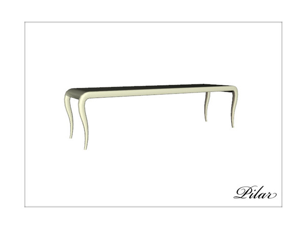 Sims 3 — KlassicTableDiningLong by Pilar — Creado por Pilar para sims3