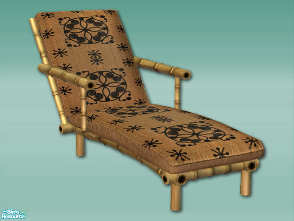 Sims 2 — Bamboo Bay - Lounger by Shakeshaft — Part of a set of Bamboo Furnishings for your sims beaches or patios, set