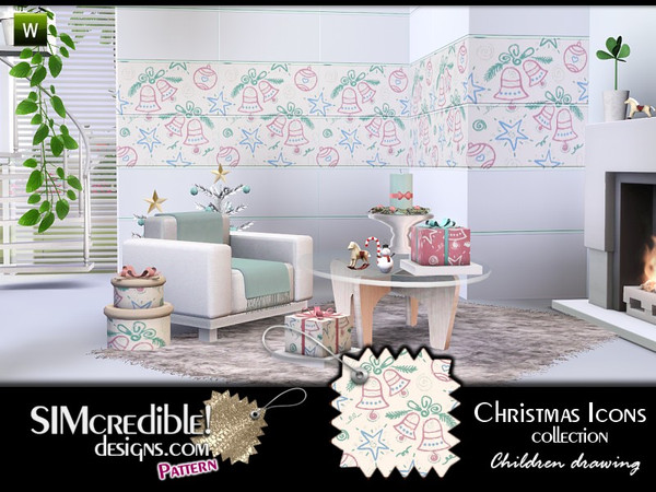 Sims 3 — Children Christmas drawing by SIMcredible! — simcredibledesigns.com
