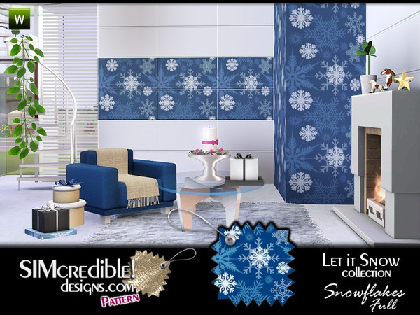 Sims 3 — Snowflakes Full by SIMcredible! — simcredibledesigns.com