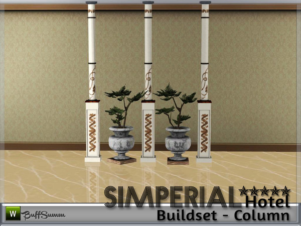 Sims 3 — Simperial Build Column by BuffSumm — Column matching the fences of the *Simperial Hotel*. Part of the *Hotel