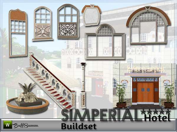 Sims 3 — Hotel SIMPERIAL***** Build-Objects by BuffSumm — Build up the great SIMPERIAL***** Hotel for your Sims. Let them