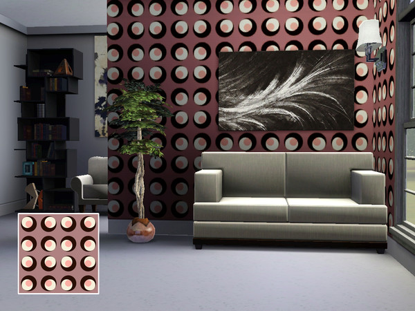 Sims 3 — graphic_circles_6 by K_Reimer — geometric pattern featuring brightly coloured circles. Great for walls, floors