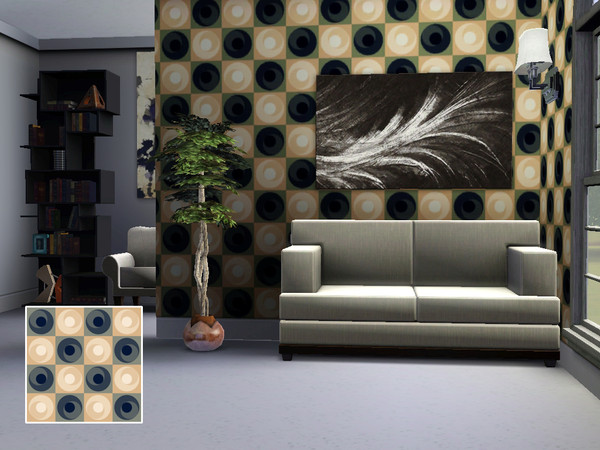 Sims 3 — graphic_circles_1 by K_Reimer — geometric pattern featuring brightly coloured circles. Great for walls, floors