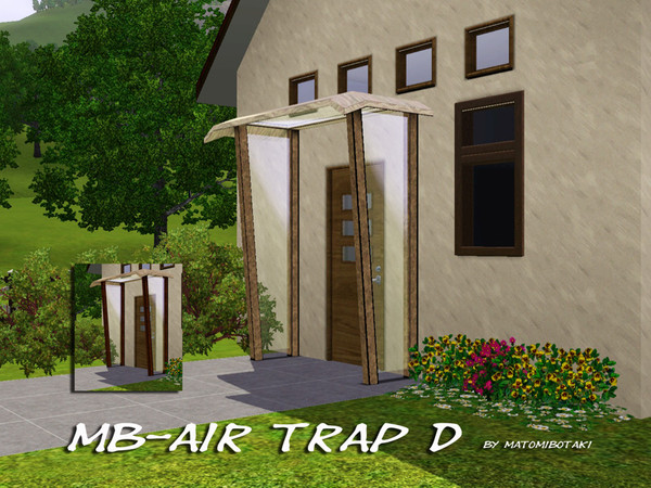 Sims 3 — MB-AirTrapD by matomibotaki — MB-AirTrapD, deco built item with 2 recolorable areas, partly with glass and left