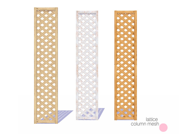 Sims 3 — Lattice Column Mesh by DOT — Lattice Column Mesh by DOT of The Sims Resource