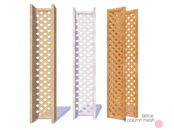Sims 3 — Lattice 3 Column Mesh by DOT — Lattice 3 Column Mesh by DOT of The Sims Resource