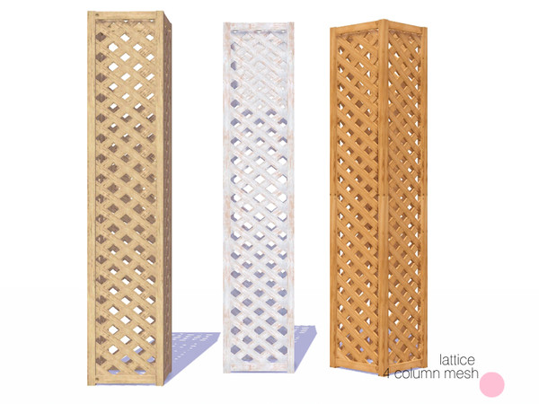 Sims 3 — Lattice 4 Column Mesh by DOT — Lattice 4 Column Mesh by DOT of The Sims Resource
