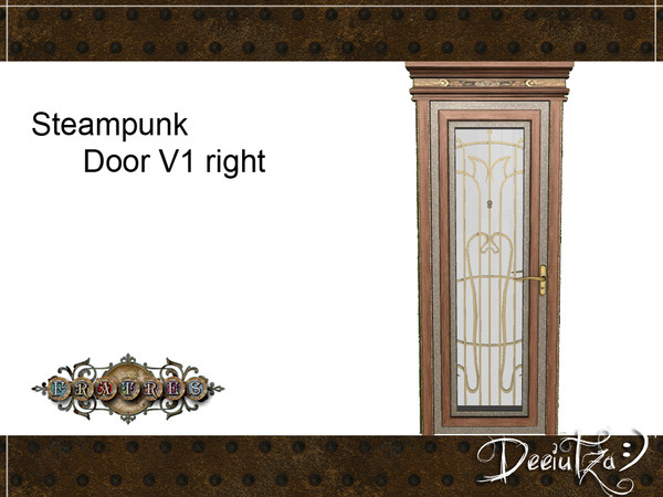 Sims 3 — Fratres - Steampunk Door V1 Right by deeiutza — By deeiutza @TSR