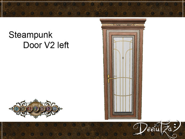 Sims 3 — Fratres - Steampunk Door V2 Left by deeiutza — By deeiutza @TSR