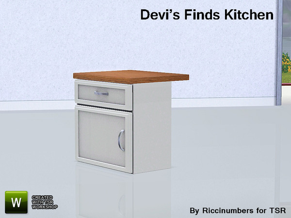 Sims 3 — Devi Finds a Kicthen  Counter Island by TheNumbersWoman — Modern yet stylish this kitchen is a picture of