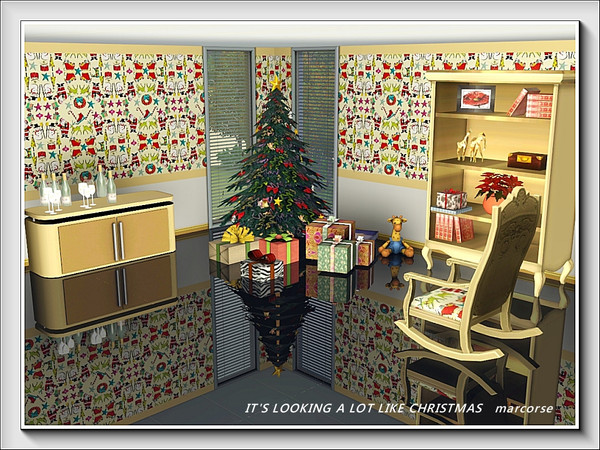 Sims 3 — Looking a Lot Like Christmas pattern by marcorse — It's looking a lot like Christmas, especially in this