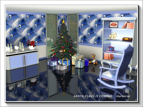 Sims 3 — Santa Claus is Coming pattern by marcorse — Santa and his reindeer are on the way to bring joy at Christmas. .