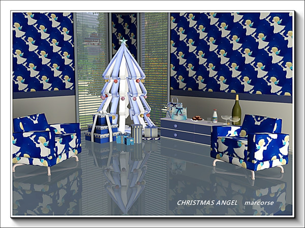 Sims 3 — Christmas Angel pattern by marcorse — The angel from the top of the Christmas tree, with the white dove of