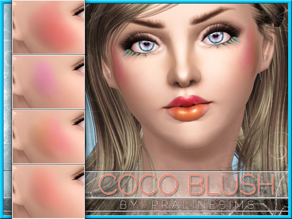 Sims 3 — Coco Blush by Pralinesims — New realistic blush for your sims! Your sims will love their new look ;) - Fits with