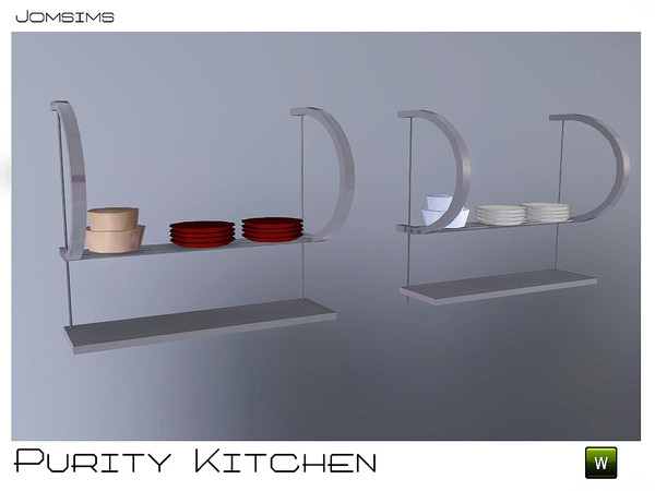Sims 3 — deco metal shelf with deco dinner by jomsims — deco metal shelf with deco dinner
