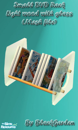 Sims 2 — MESH BG - Small DVD Rack by BlackGarden — This is the mesh for my small DVD rack. It sits on the floor or a