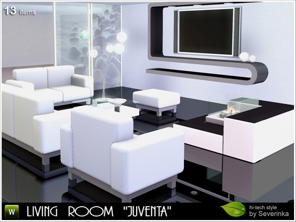 Sims 3 — Livingroom Juventa by Severinka_ — The living room of the 13 subjects in the high-tech style. Modern clear